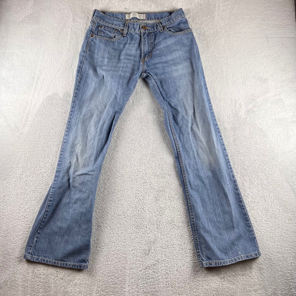Levis 527 Low Boot Cut Jeans Mens 30x30 Medium Wash Blue Denim Pants boho
